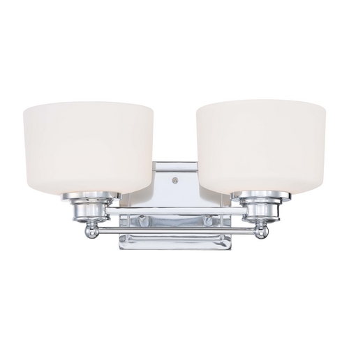 Modern Bathroom Light in Polished Chrome by Nuvo Lighting