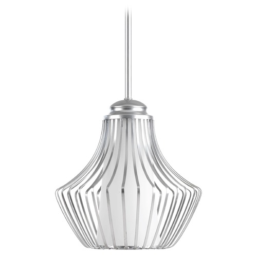 Progress Lighting Finn Metallic Silver Mini Pendant by Progress Lighting P5324-121