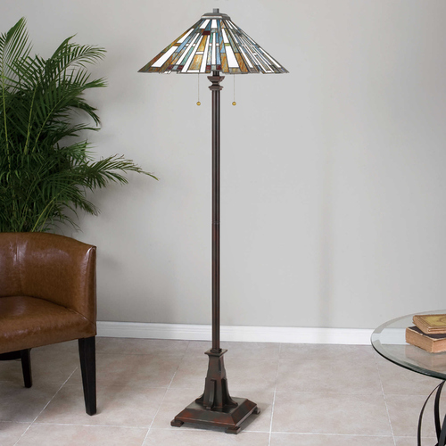 Maybeck Valiant Bronze Floor Lamp by Quoizel Lighting
