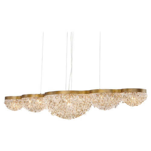 Mondo 59-Inch Linear Chandelier in Gold by Eurofase Lighting
