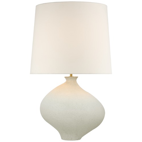 Visual Comfort Signature Collection Aerin Celia Large Left Table Lamp in Marion White by Visual Comfort Signature ARN3651MWTL