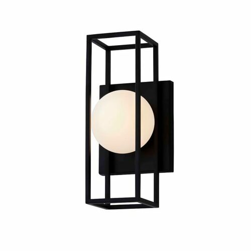 Float LED Outdoor Wall Light in Black by Evolv by Justice Design Group