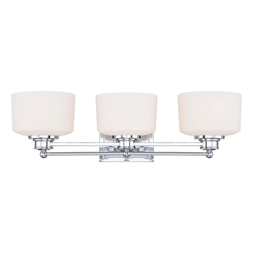 Modern Bathroom Light in Polished Chrome by Nuvo Lighting