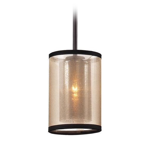 Elk Lighting Mini-Pendant Light with Beige / Cream Shade 57026/1