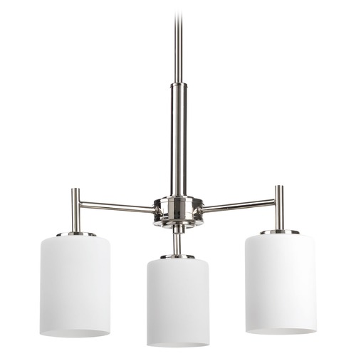 Progress Lighting Replay Mini Chandelier in Polished Nickel by Progress Lighting P4318-104