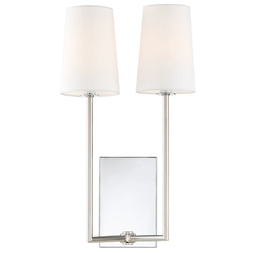 Lena 18-Inch Double Sconce in Polished Chrome by Crystorama Lighting