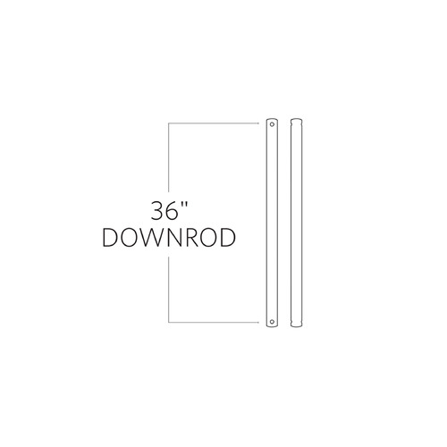 Visual Comfort Fan Collection Visual Comfort Fan Collection Universal Downrod Koa Fan Downrod DR36KOA