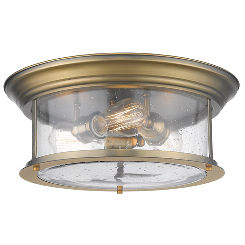 Sonna Heritage Brass Flush Mount by Z-Lite