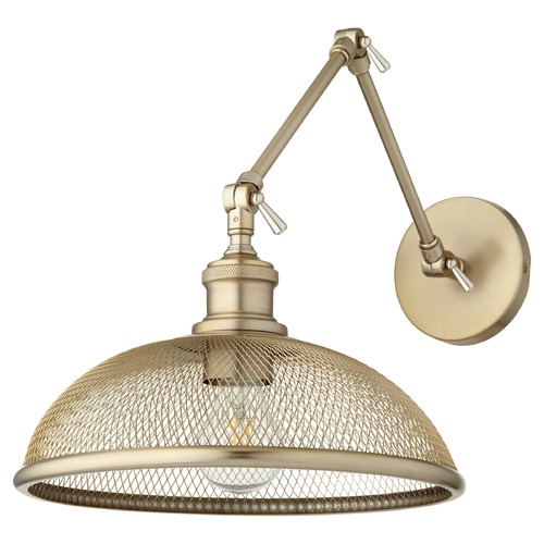 Quorum Lighting Quorum Lighting Omni Aged Brass Swing Arm Lamp 5412-80