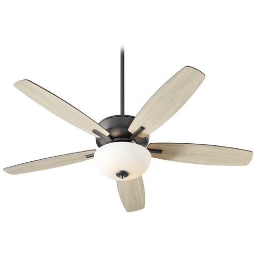 Breeze Noir LED Ceiling Fan with Light by Quorum Lighting