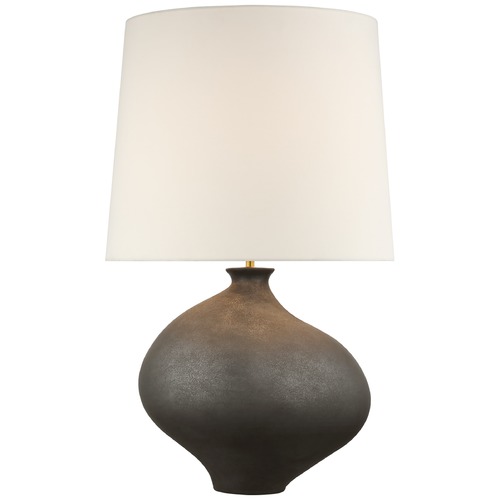 Visual Comfort Signature Collection Aerin Celia Large Left Table Lamp in Stained Black by Visual Comfort Signature ARN3651SBML