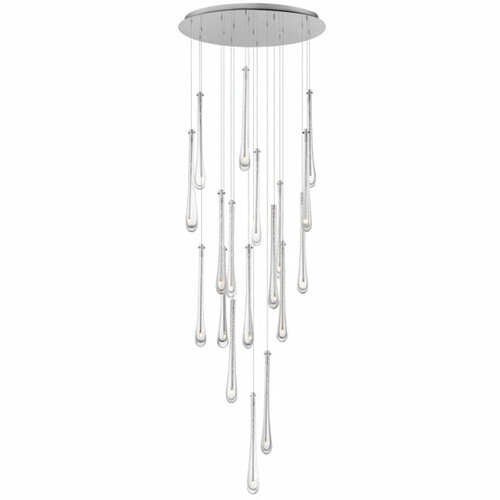 Stillo 18-Light Multi-Pendant in Satin Nickel by ET2 Lighting
