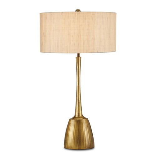 Currey and Company Lighting Cheenee Table Lamp in Antique Brass by Currey & Company 6000-0861