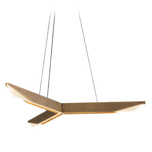 Kuzco Lighting Tachi Vintage Brass LED Pendant Light