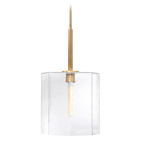 Designers Fountain Haven Old Satin Brass Pendant Light with Octagon Shade