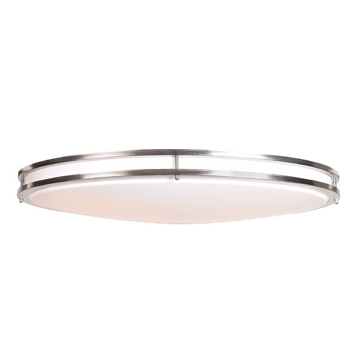 Access Lighting Solero Oval Brushed Steel LED Flush Mount by Access Lighting 20468LEDD-BS/ACR