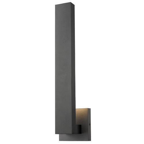Edge Black LED Outdoor Wall Light by Z-Lite
