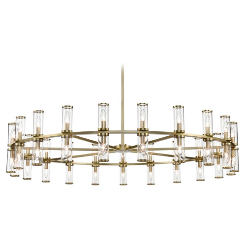 Revolve 60.38-Inch Chandelier in Natural Brass by Alora Lighting