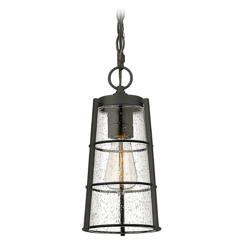 Z-Lite Helix Black Outdoor Hanging Light by Z-Lite 591CHM-BK