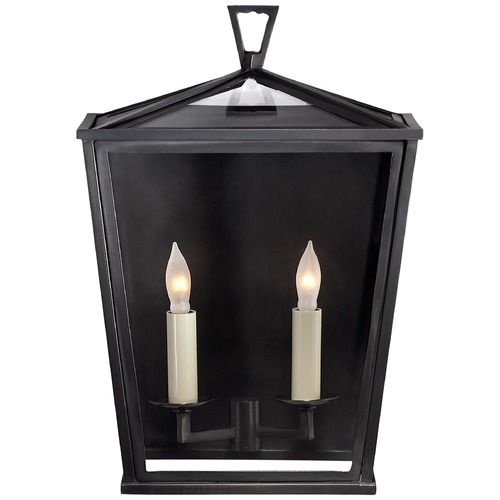 Visual Comfort Signature Collection E.F. Chapman Darlana Small Wall Lantern in Bronze by Visual Comfort Signature CHO2040BZ