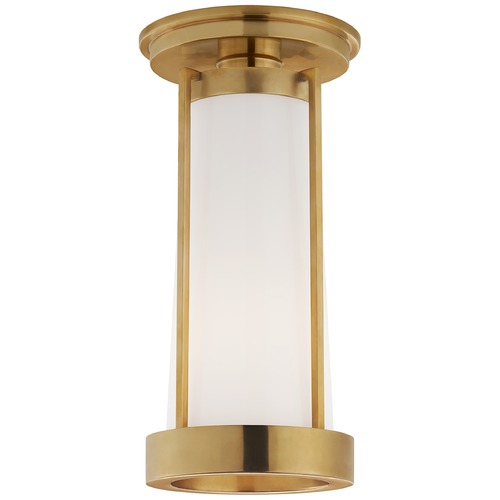 Visual Comfort Signature Collection Thomas OBrien Calix Flush Mount in Antique Brass by Visual Comfort Signature TOB4275HABWG