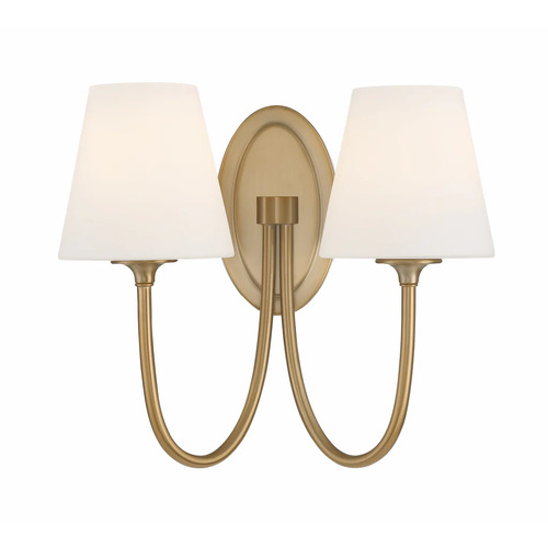 Crystorama Lighting Juno Wall Sconce in Vibrant Gold by Crystorama Lighting JUN-10322-VG