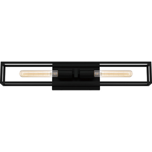 Leighton Matte Black Bathroom Light by Quoizel Lighting