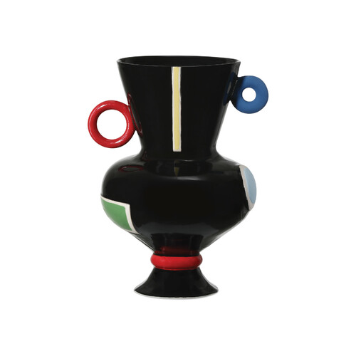 Fauvist Small Vase in Black by Currey & Company