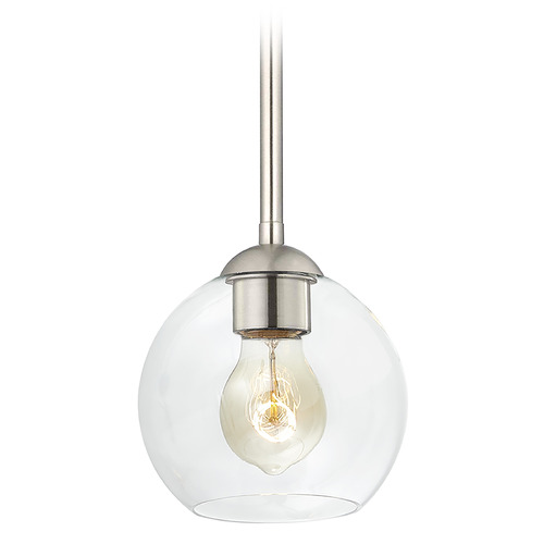 Design Classics Lighting Gala Mini Pendant in Satin Nickel by Design Classics Lighting 581-09 G1832-CL