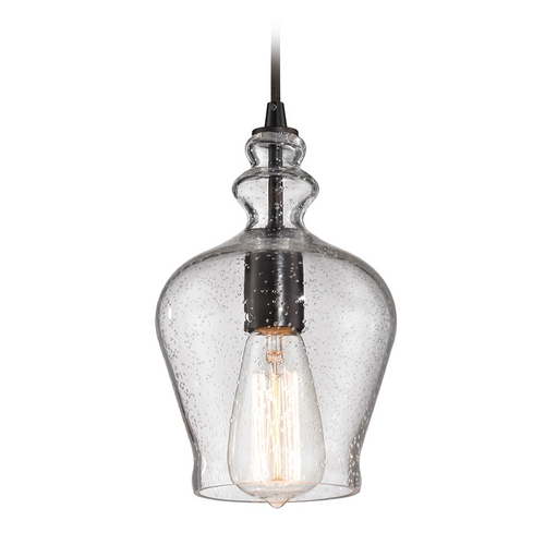 Elk Lighting Mini-Pendant Light with Clear Glass 60066-1