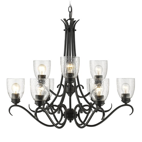 Parrish Chandelier in Black by Golden Lighting