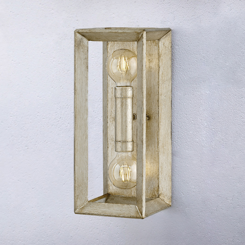 Hinkley Hinkley Tinsley 2-Light Silver Leaf Sconce 3102SL