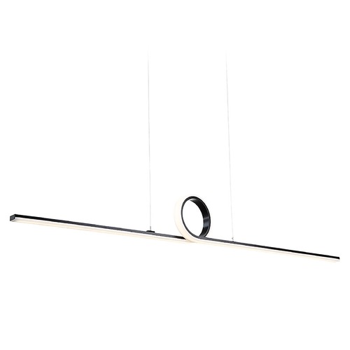 Loophole Black LED Pendant by WAC Lighting