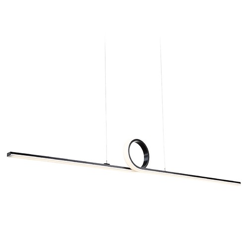 WAC Lighting Loophole Black LED Pendant by WAC Lighting PD-23852-BK