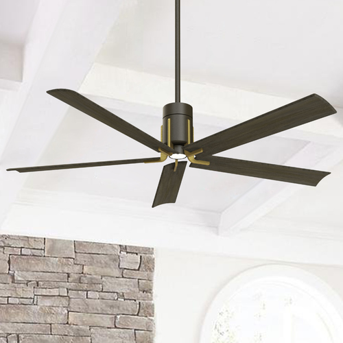 Minka Aire Clean 60-Inch LED Fan in Oil Rubbed Bronze & Toned Brass by Minka Aire F684L-ORB/TB