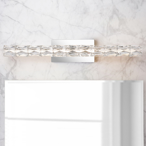 Luster Polished Chrome LED Bathroom Light by Quoizel Lighting