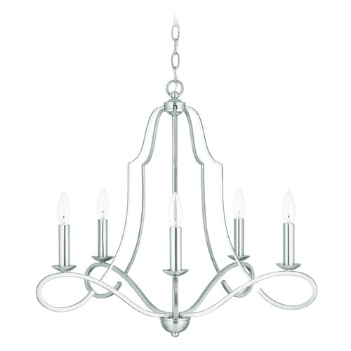 HomePlace by Capital Lighting HomePlace Cameron Brushed Nickel 5-Light Chandelier with 439551BN