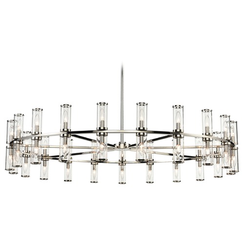 Alora Lighting Revolve 60.38-Inch Chandelier in Polished Nickel by Alora Lighting CH309042PNCG