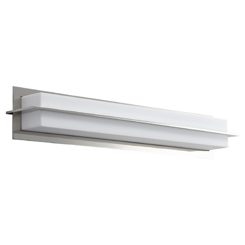 Metrix LED Vanity Light in Polished Nickel by Oxygen Lighting