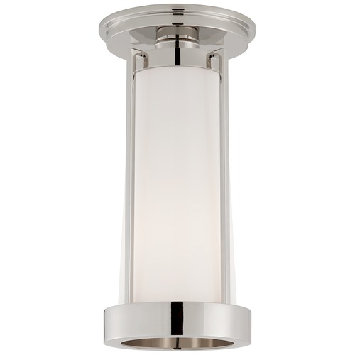 Visual Comfort Signature Collection Thomas OBrien Calix Flush Mount in Polished Nickel by Visual Comfort Signature TOB4275PNWG