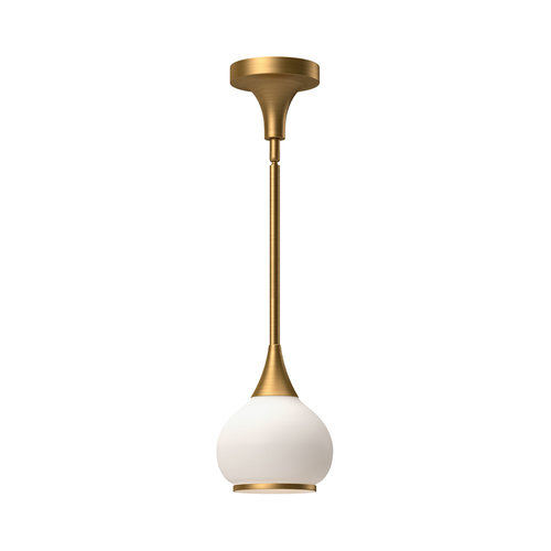 Alora Lighting Alora Lighting Hazel Aged Gold Mini-Pendant Light with Bowl / Dome Shade PD524006AGOP