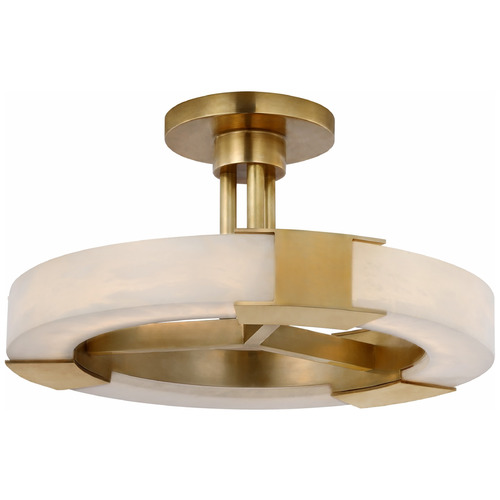 Visual Comfort Signature Collection Kelly Wearstler Covet Semi-Flush in Brass by Visual Comfort Signature KW4142ABALB