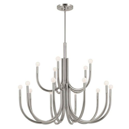 Odensa Polished Nickel Chandelier by Kichler Lighting
