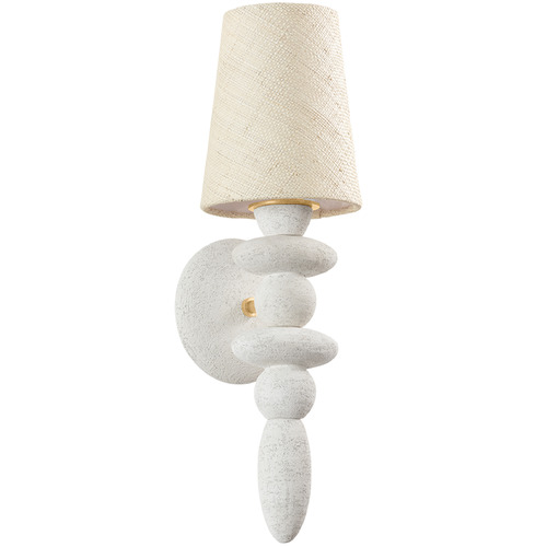 Troy Lighting Troy Lighting Chandler Mclellan Cullen Vintage Gold Leaf & Ceramic Gypsum Clay LED Sconce B5520-VGL/CGL