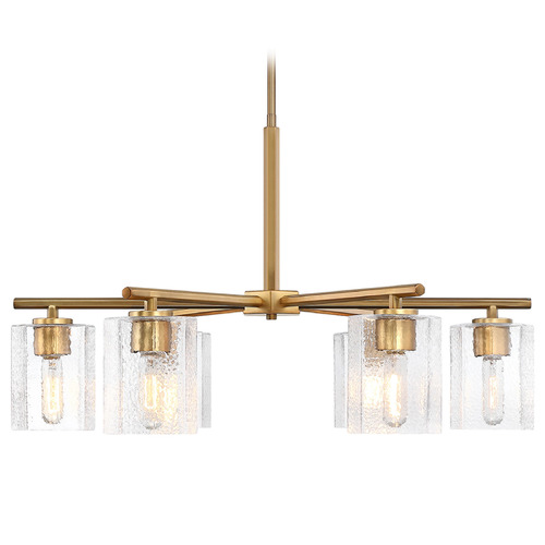 Designers Fountain Lighting Haven 32-Inch Chandelier in Old Satin Brass by Designers Fountain D309M-6CH-OSB