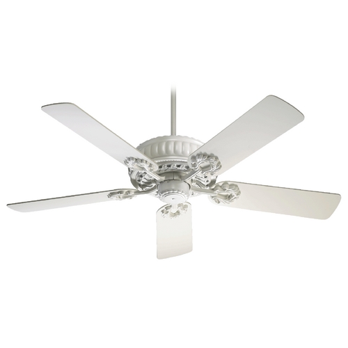 Empress Studio White Ceiling Fan Without Light by Quorum Lighting