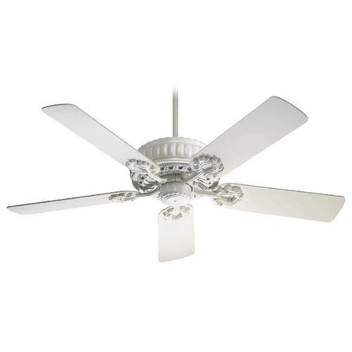 Quorum Lighting Empress Studio White Ceiling Fan Without Light by Quorum Lighting 35525-8