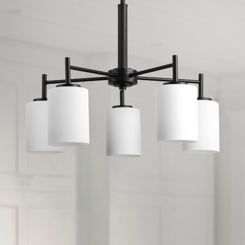 Replay 5-Light Chandelier in Black by Progress Lighting