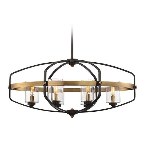 Kirkland English Bronze & Brass Linear Light by Savoy House