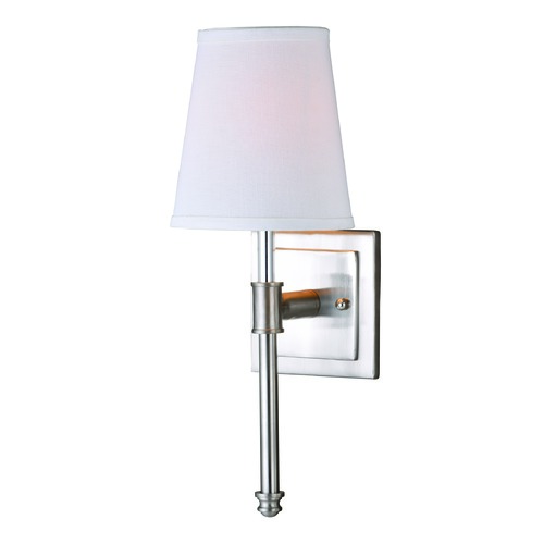 Ritz Satin Nickel Sconce by Vaxcel Lighting